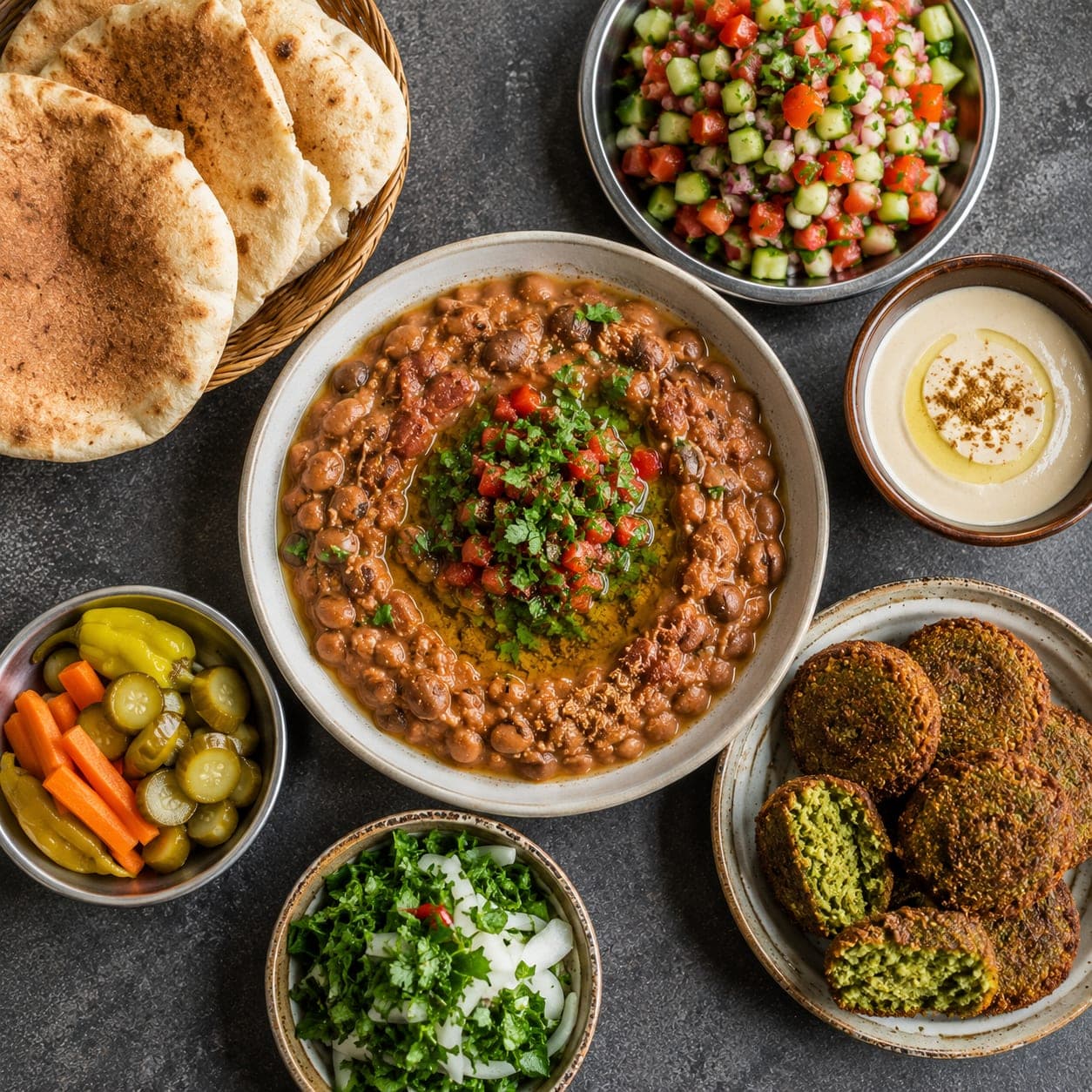 فول وطعمية